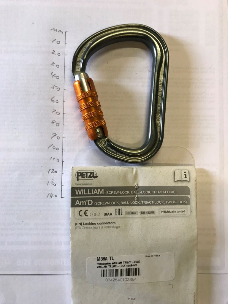 Wide Opening William Triple Action Karabiner