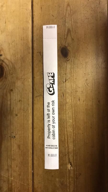 Customer Valuables Wristband