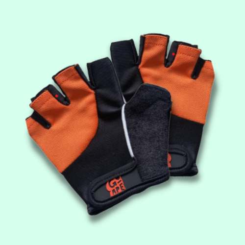 Gloves Child Orange Fingerless