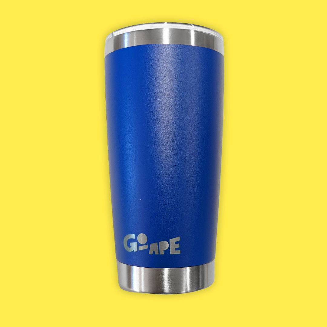 Blue and Silver Travel Mug